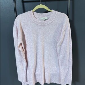 LOFT Soft Blush Crew Neck Sweater